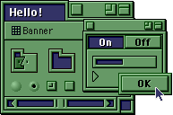 téma Banner pro Kaleidoscope na Mac OS 9